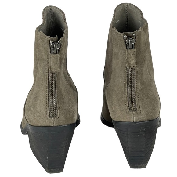 EILEEN FISHER PEER SHADOW TAUPE NUBUCK LEATHER CHELSEA STYLE ANKLE BOOT BOOTIE - Picture 6 of 14